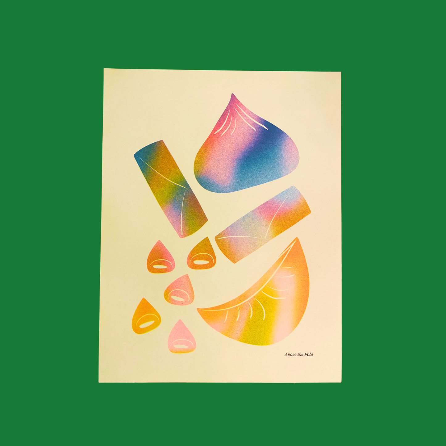 Dumpling Riso Print